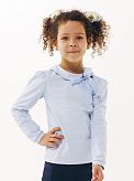 Блуза трикотажная с длинным рукавом SMIL голубая 114646/114647