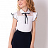 Блузка для дівчинки Mevis біла 3683-01        - ціна