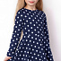 Трикотажное платье для девочки Mevis синее 3347-01 - ціна