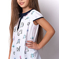 Блузка для девочки Mevis Котики белая 3163-01 - ціна