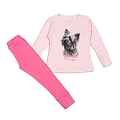 Пижама для девочки Фламинго Собака розовая 255-1005 - цена