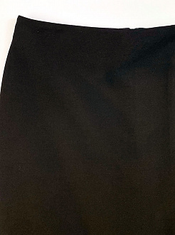 Трикотажна шкільна спідниця Mevis чорна 2697-02 - світлина