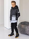 Куртка со светоотражающими вставками Tair kids черная арт.105