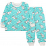 Утепленf піжама для дівчинки Фламінго Зайчики бірюзова 329-310 - ціна