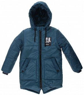 Куртка зимняя для мальчика Одягайко темно-бирюзовая 20165 - ціна