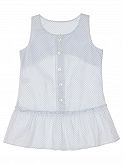 Хлопковое летнее платье для девочки Маленьке сонечко голубое ПЛ-354
