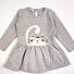 Сукня для дівчинки Barmy Котик-хвостик сіре 0702 - ціна