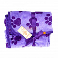 Плед для новорожденного DANAYA Лапки фиолетовый 011Б - ціна