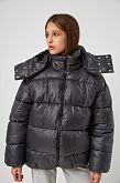 Куртка зимняя пуховая для девочки Tair kids серая графит 967