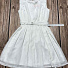 Нарядне плаття для дівчинки Mevis молочне 3207-04 - фото