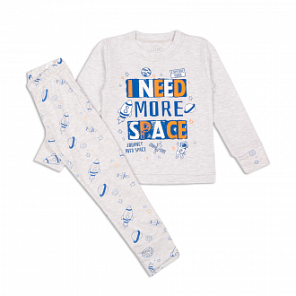 Пижама для мальчика Фламинго Space серая 246-222-21 - цена