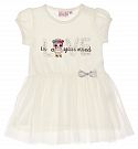 Платье для девочки LOVE LOL молочное 11890