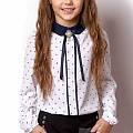 Блузка для девочки Mevis белая 2301-02 - ціна