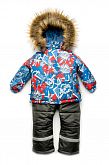 Комбинезон зимний для мальчика (куртка+штаны) Модный карапуз синий 740