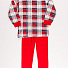 Пижама для мальчика Interkids Клетка красная 942 - ціна