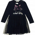 Платье для девочки Breeze Cutest kitty темно-синее 13694 - ціна