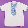 Вишиванка-сорочка з коротким рукавом для хлопчика Україна Козачок синя 2357 - ціна