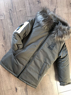 Зимова куртка для хлопчика Kidzo хакі 3310 - ціна