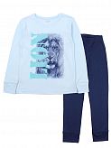 Пижама для мальчика Фламинго Lion голубая 249-212