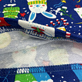 Утеплена новорічна піжама Фламінго Звірята синя 109-058 - фото