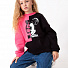 Світшот для дівчинки Mevis Mickey Mouse чорний з рожевим 4026-01 - ціна