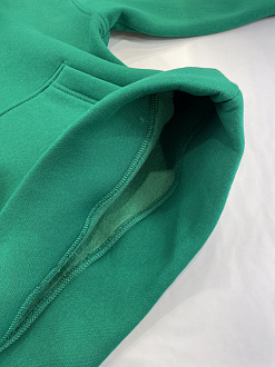 Утеплений спортивний костюм для дівчинки зелений смарагд 2708-02 - фото
